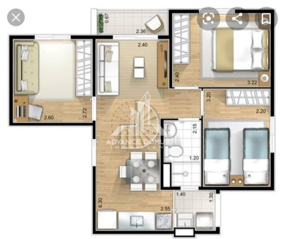 Apartamento à venda com 3 quartos, 69m² - Foto 18