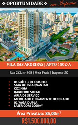 Apartamento de 2 quartos, 85m² no bairro Meia Praia , em Itapema | Eu Corretor