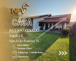 Casa de 4 quartos, 200m² no bairro Tajuba 2, em São João Batista | Eu Corretor