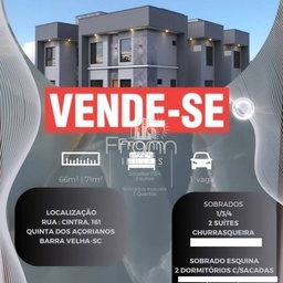 Sobrado de 2 quartos, 66m² no bairro Quinta dos Açorianos, em Barra Velha | Eu Corretor