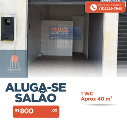 Sala Comercial de 40m² no bairro Cidade Soberana, em Guarulhos | Eu Corretor