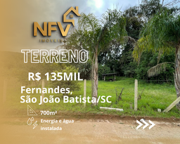 Lote/Terreno de 700m² no bairro Fernandes, em São João Batista | Eu Corretor