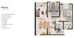 Apartamento de 2 quartos, 61m² no bairro Ponta Negra, em Natal | Eu Corretor