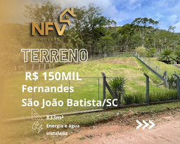 Lote/Terreno de 833m² no bairro Fernandes, em São João Batista | Eu Corretor