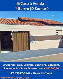 Casa de 2 quartos, no bairro Jardim Sumaré, em General Salgado | Eu Corretor