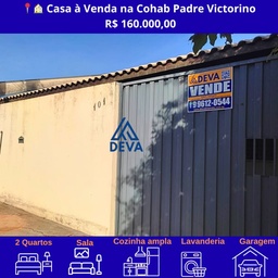 Casa de 2 quartos, no bairro Cohab Padre Victorino, em General Salgado | Eu Corretor