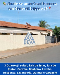 Casa de 3 quartos, no bairro Centro, em General Salgado | Eu Corretor