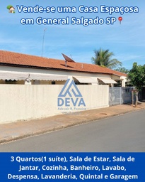 Casa de 3 quartos, no bairro Centro, em General Salgado | Eu Corretor