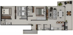 Apartamento de 3 quartos, no bairro Itacolomi, em Balneário Piçarras | Eu Corretor