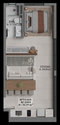 Studio de 1 quarto, no bairro Itajuba, em Barra Velha | Eu Corretor