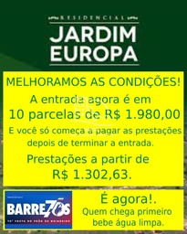 Lote/Terreno de 200m² no bairro Jardim Europa, em Barretos | Eu Corretor