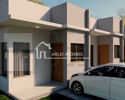 Geminado de 2 quartos, 44m² no bairro Oeste, em Sapiranga | Eu Corretor