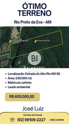 Lote/Terreno no bairro Zona Rural, em Rio Preto da Eva | Eu Corretor
