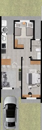 Geminado de 2 quartos, 49m² no bairro Vôo livre, em Sapiranga | Eu Corretor