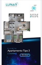 Apartamento de 2 quartos, 45m² no bairro Chácaras São José, em São José dos Campos | Eu Corretor