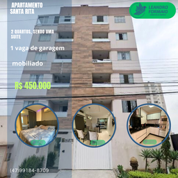 Apartamento de 2 quartos, 68m² no bairro Santa Rita, em Brusque | Eu Corretor