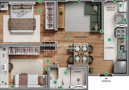 Apartamento de 41m² no bairro Parque dos Ipês, em São José dos Campos | Eu Corretor