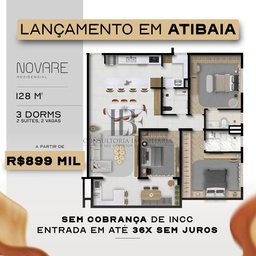 Apartamento de 3 quartos, 128m² no bairro Centro, em Atibaia | Eu Corretor