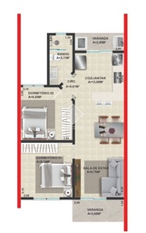 Geminado de 2 quartos, no bairro Trevo, em Chapecó | Eu Corretor