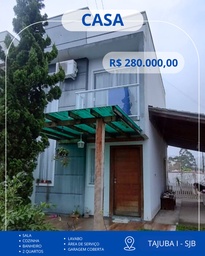 Casa de 2 quartos, no bairro tajuba 1, em São João Batista | Eu Corretor