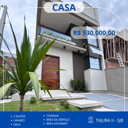 Casa de 2 quartos, no bairro Tajuba II, em São João Batista | Eu Corretor