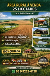 Fazenda/Sítios/Chácaras de 2 quartos, no bairro Centro, em Lucas do Rio Verde | Eu Corretor