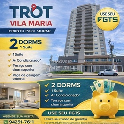 Apartamento de 2 quartos, 56m² no bairro Vila Maria, em São Paulo | Eu Corretor