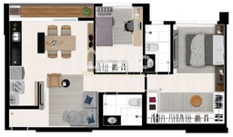 Apartamento de 2 quartos, 63m² no bairro Setor Pedro Ludovico, em Goiânia | Eu Corretor