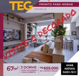 Apartamento de 3 quartos, 67m² no bairro Mooca, em São Paulo | Eu Corretor