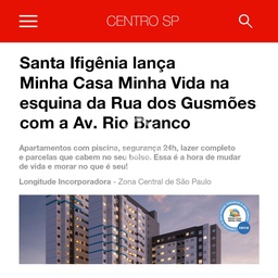 Apartamento de 2 quartos, 27m² no bairro Campos Elíseos, em São Paulo | Eu Corretor